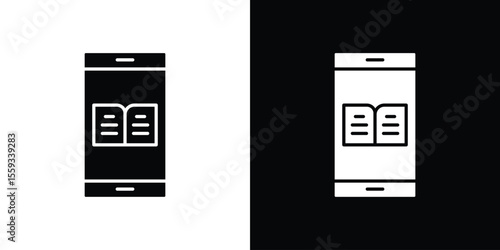 Ebook icon vector, Symbol, logo illustrations