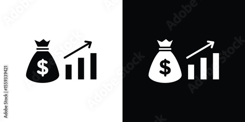Fiscal policy icon in trendy stroke thin linear style.