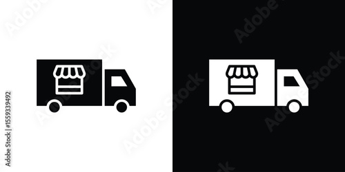 Food truck icon vector, Symbol, logo illustrations