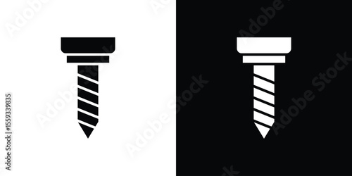 Implant Fixture icon in trendy stroke thin linear style.