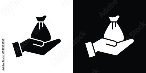 Inheritance law icon in trendy stroke thin linear style.