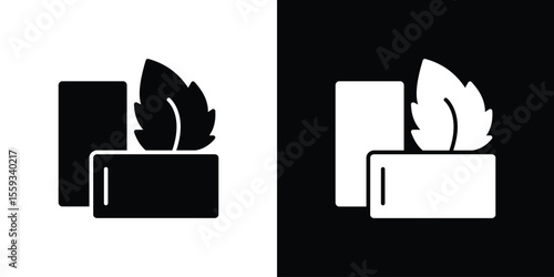 Mint gum icon in trendy stroke thin linear style.