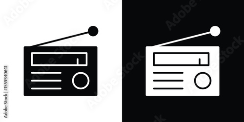 Radio icon vector, Symbol, logo illustrations