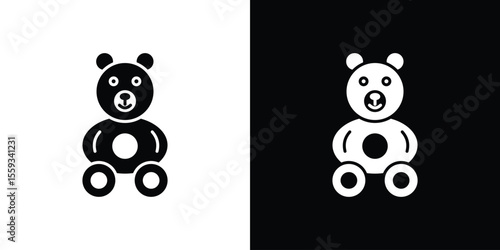 Teddy bear icon vector, Symbol, logo illustrations