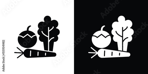 Vegetable icon vector, Symbol, logo illustrations