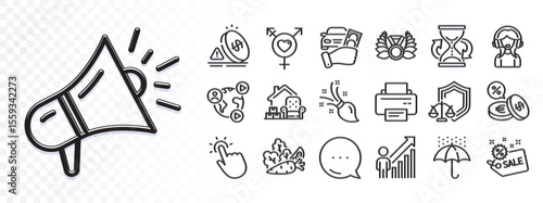 Laureate medal, Rent car and Genders line icons for web app. Glare of light effect. Message icon. Pack of Currency exchange, Touchpoint, Packing things pictogram icons. Vector