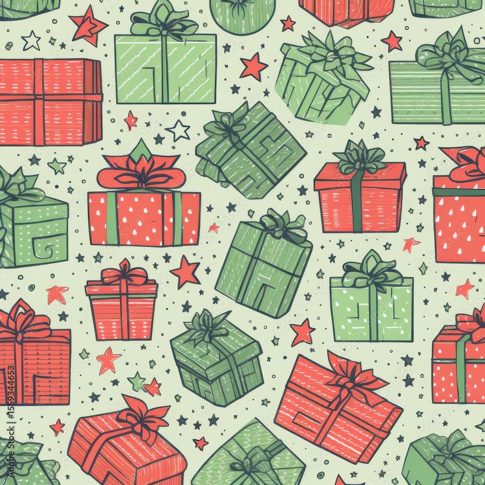 Festive gift box pattern holiday background Festive gift box pattern holiday background