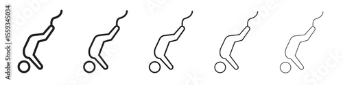 Bungee jumping icon in trendy filled solid style in black and white colors