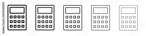 Calculator icon vector, Symbol, logo illustrations