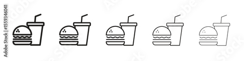 Fast food icon vector, Symbol, logo illustrations