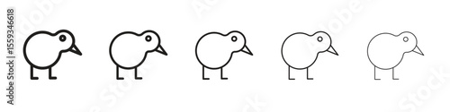 Kiwi bird icon vector, Symbol, logo illustrations