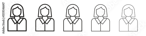 Lawyer icon in trendy filled solid style in black and white colors