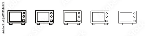 Microwave icon vector, Symbol, logo illustrations
