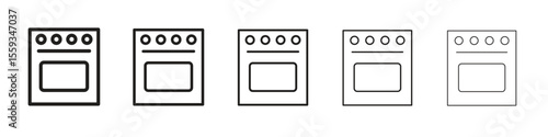 Oven icon vector, Symbol, logo illustrations
