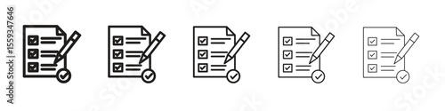 Requirements icon in trendy filled solid style in black and white colors