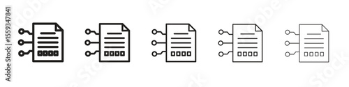Smart contract icon in trendy filled solid style in black and white colors