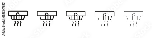 Smoke detector icon vector, Symbol, logo illustrations