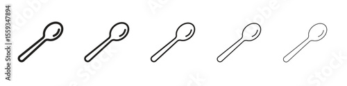 Spoon icon vector, Symbol, logo illustrations