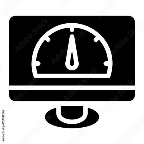 speed test glyph icon