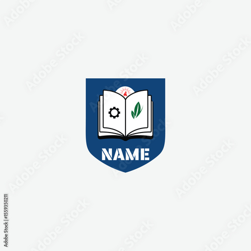3954 educational logo school college university learning institute book academy organization
