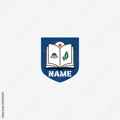 3956 educational logo school college university learning institute book academy organization