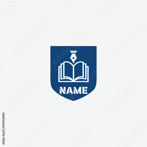 3961 educational logo school college university learning institute book academy organization