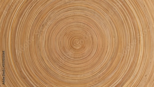 Circular Wooden Texture Pattern Background Close Up