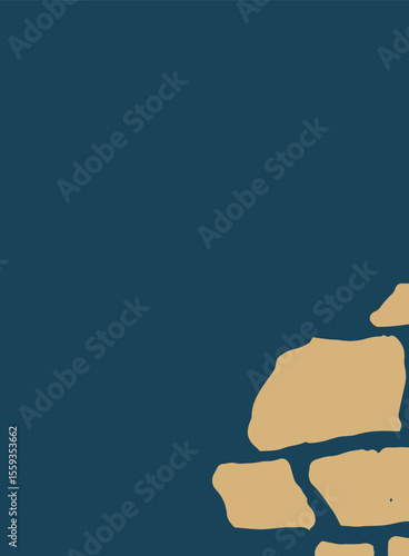 old paper background with copy space, Abstract background with a stone wall. background illustration for your design.