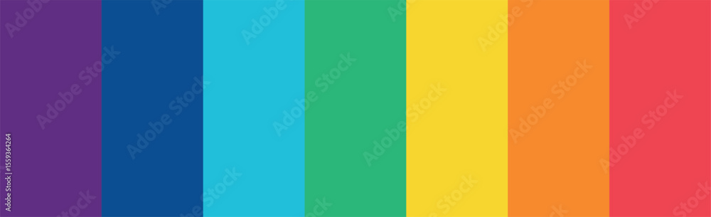 Fototapeta premium Abstract multicolored rainbow colors, 7 shades, pattern - Vector illustration