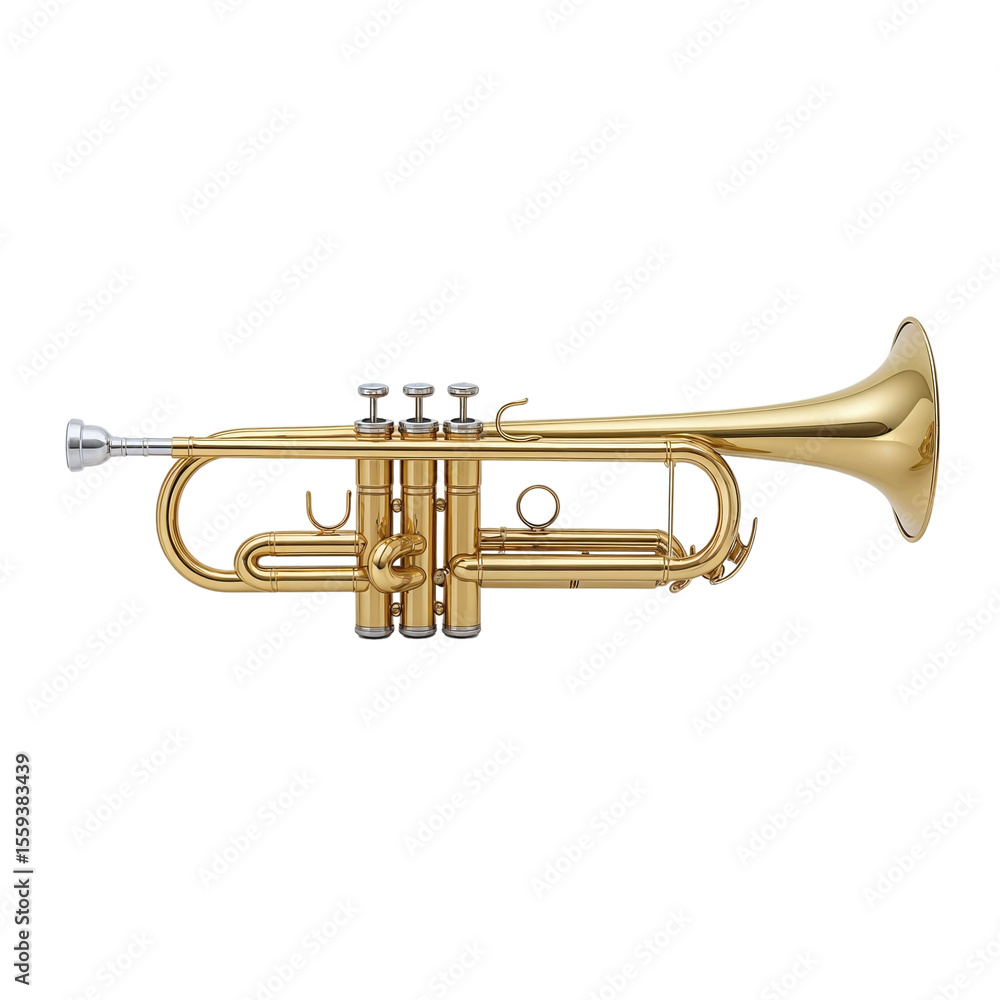 Obraz premium trumpet isolated on white