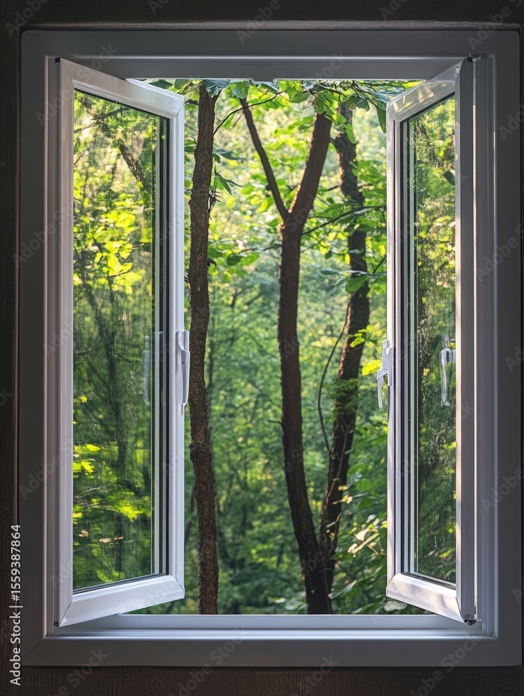 Fototapeta premium Window View into Forest