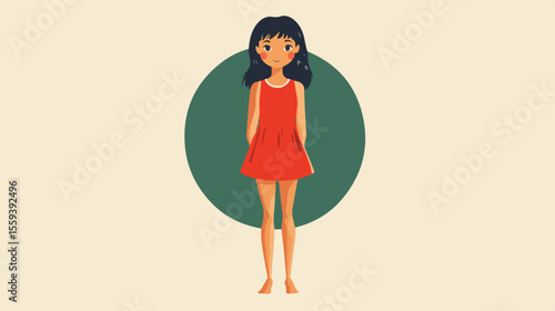 Dengue Fever Girl with Red Rash - Medical Concept Photo