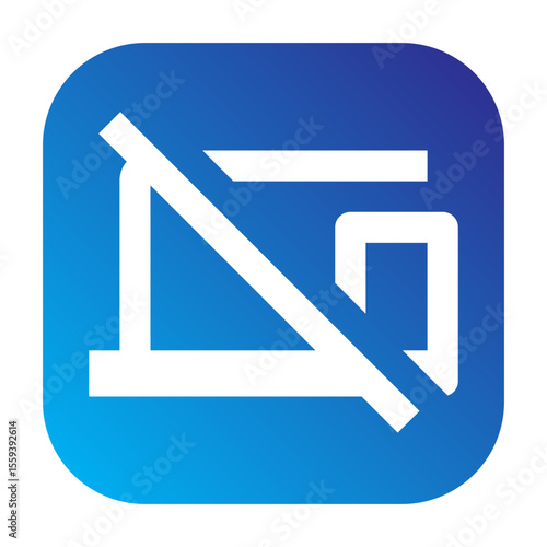 Devices disable icon representing devices disable functionality or feature.