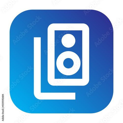 Speaker group icon representing speaker group functionality or feature.