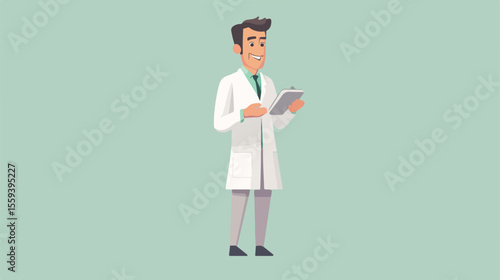 Online Doctor Consultation Smartphone Animation Vector