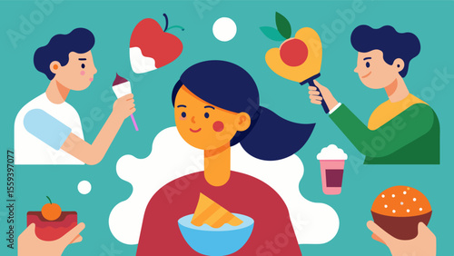 Tasteinspired paintings Have participants taste different flavors and use their imaginations to create paintings that represent the taste experience. This project engages the sense. Vector