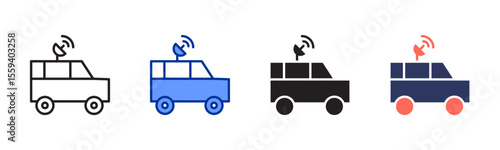 Van icon sheet multiple style collection