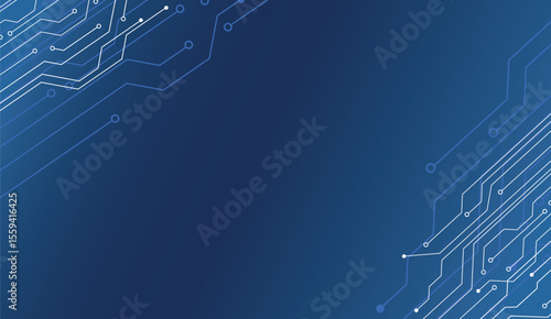 blue wire line background, circuit line energy light background in vector illustration, website background for engineer and technology