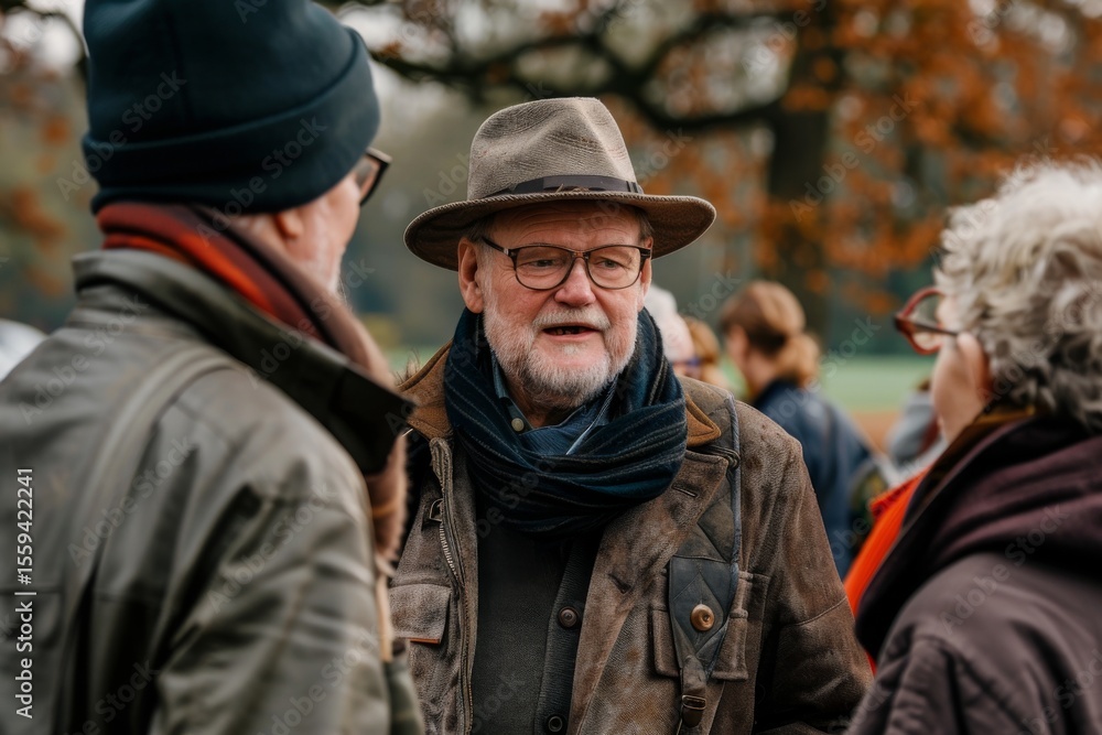 Unknown man in a hat and glasses. Unknown man in a hat and glasses.