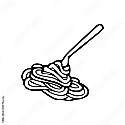 Italian spaghetti clipart