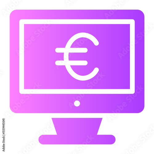 euro gradient icon