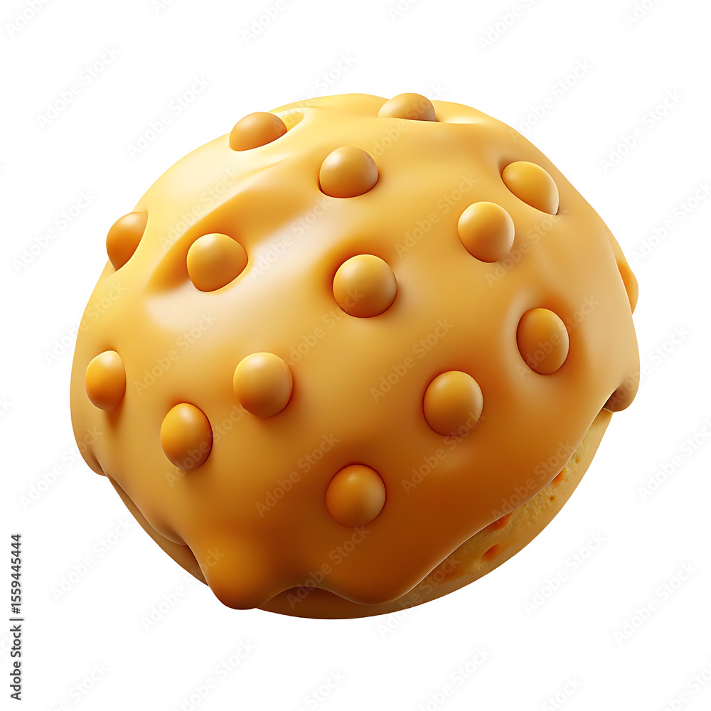 Fototapeta premium Delicious Glazed Cookie with Chocolate Chips