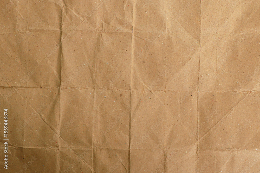 Obraz premium Vintage Brown Crumpled Paper Texture