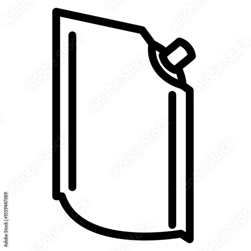 Pouch bag in vector illustration