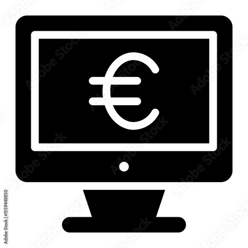 euro glyph icon