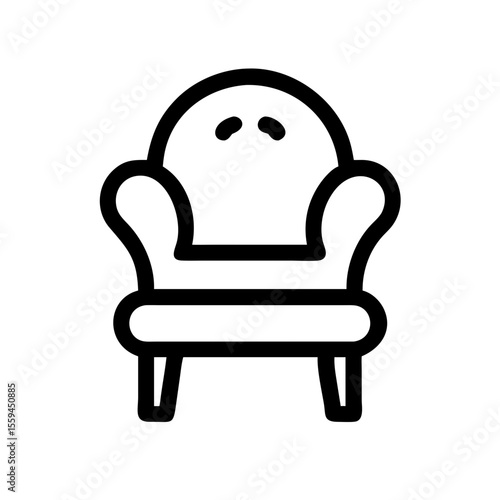 boudoir chair icon