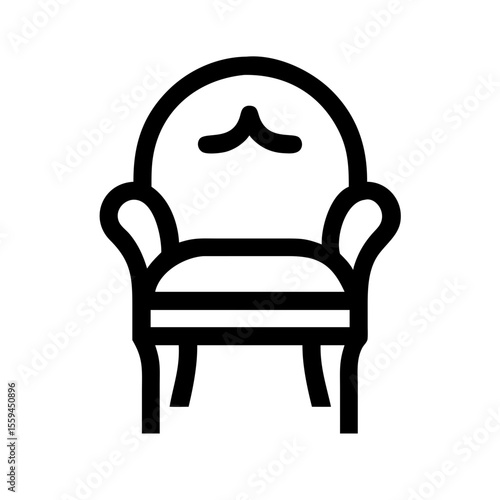 boudoir chair icon