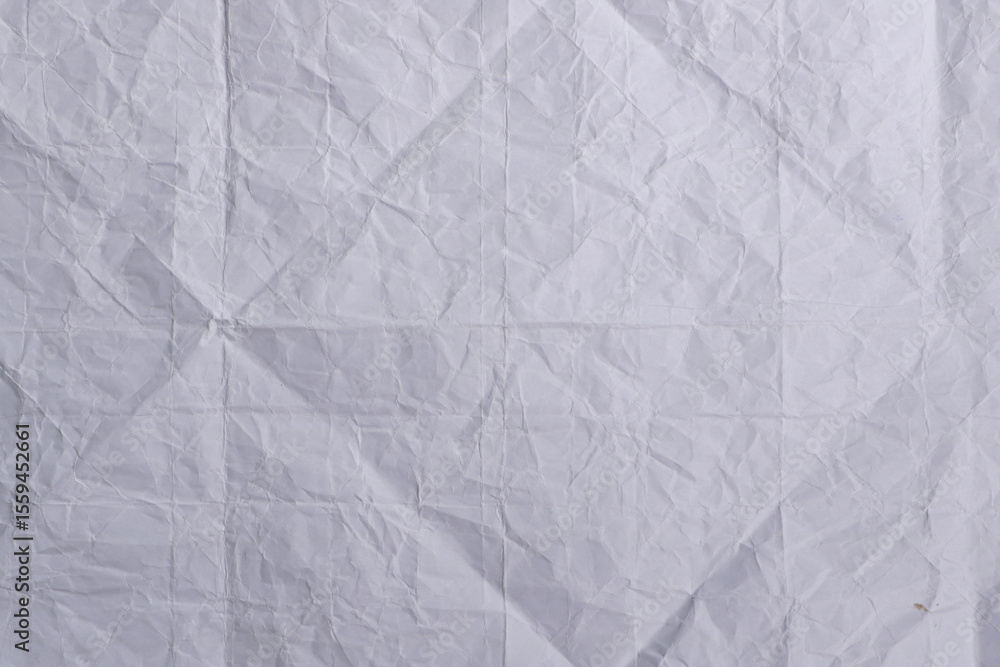 Obraz premium Crumpled White Paper Texture Background