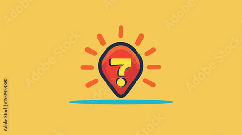 Flat Vector Alert Symbol Isolated Icon Design