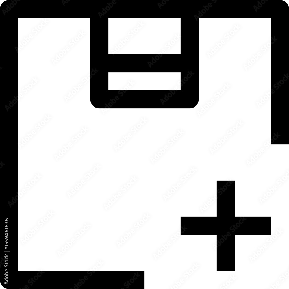 Fototapeta premium Box - Simple Minimalist Icon